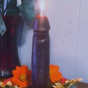 Male genitalia candle